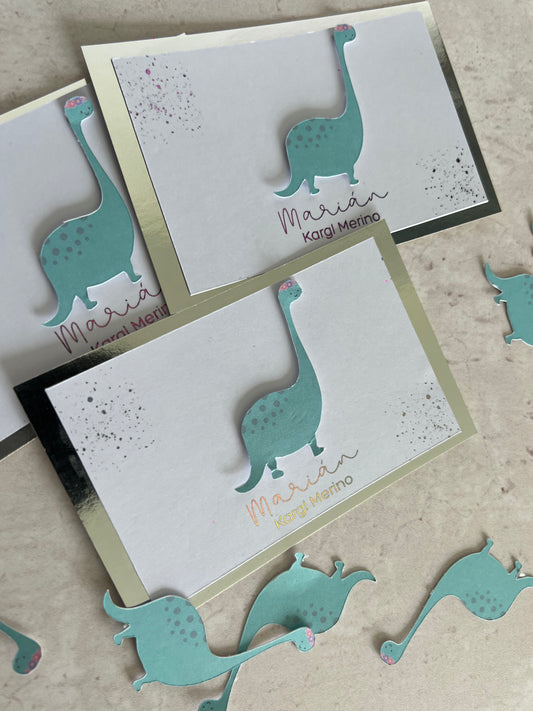 Tarjetas 3D - Fondo Metálico